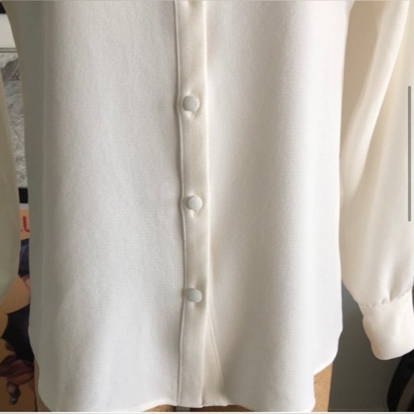 Sezane Jazz Blouse Long Sleeve in Ecru Size 4 NWT - Picture 7 of 11